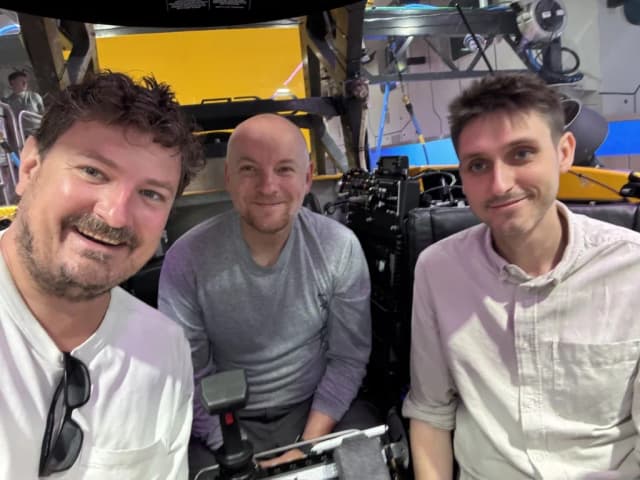 The Bora Studios team aboard OceanXplorer